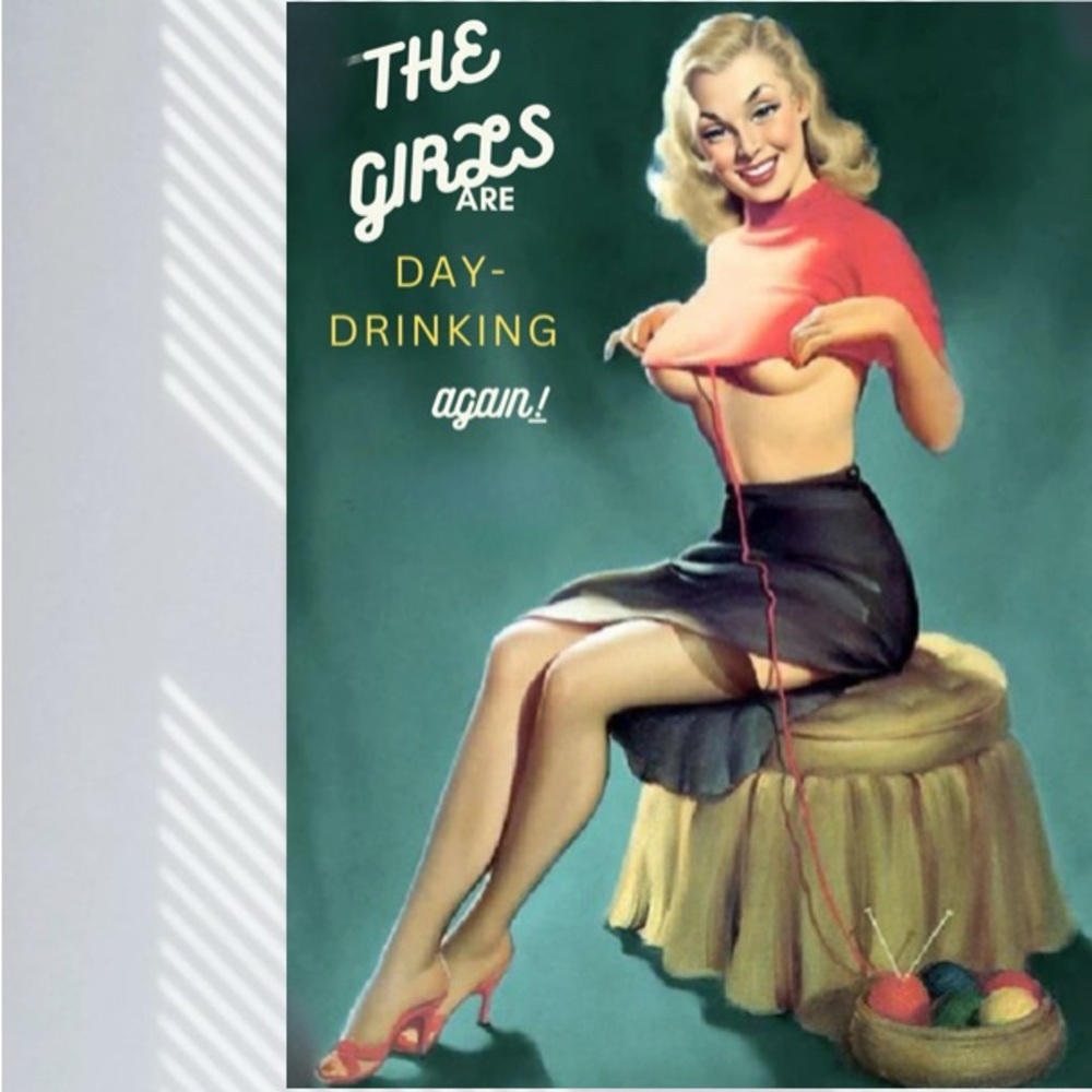 Vintage Style Day-Drinking Art Print